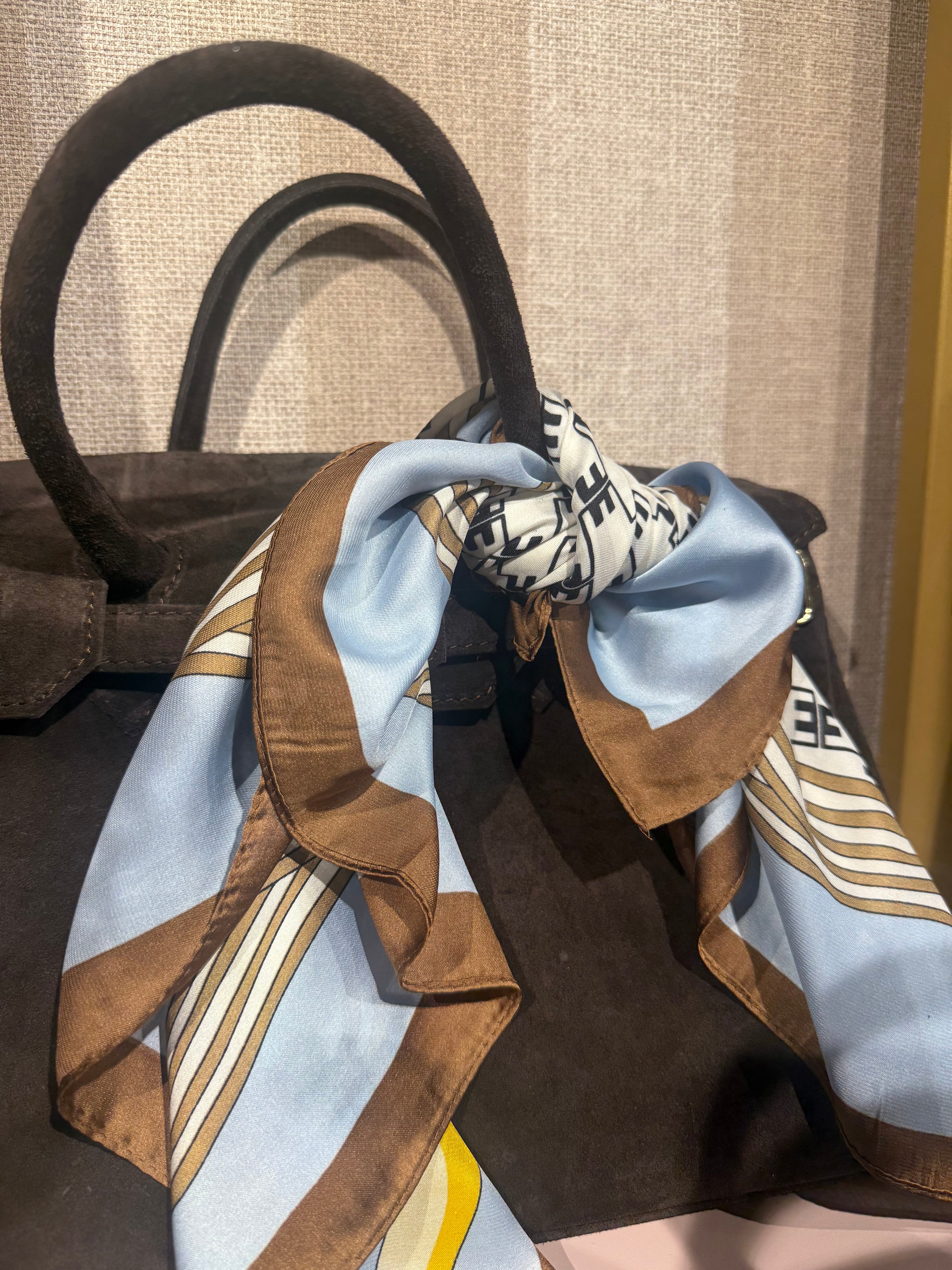 Sjaaltje blauw Bruin